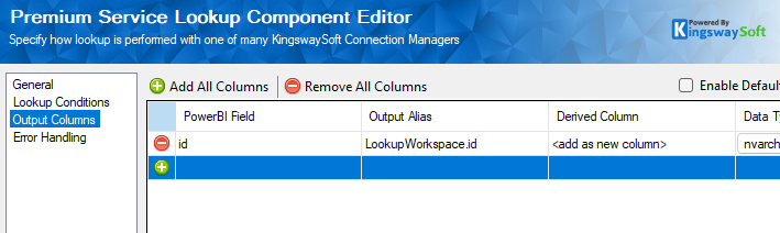 PSL - get WorkspaceID - Output page